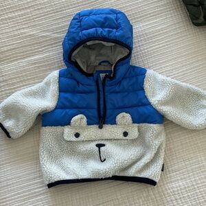 Baby gap bear fleece pullover, 0-6 months